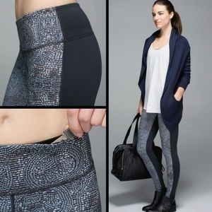 RARE LULULEMON mosaic grey leggings wunder